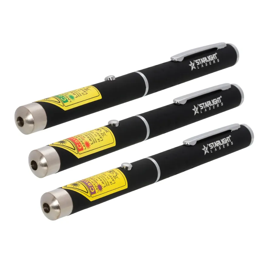 Laserpointer-Set mit grünem X1, rotem M1 und violettem Z1 Laserstift